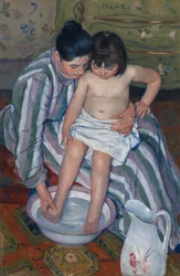 子どもの入浴、1893年