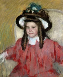 アンヌ＝マリー・デュラン＝リュエルの肖像。メアリー・カサット（1845-1926）の絵画。個人蔵