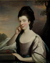 エリザベスハートレー夫人（1751-1824）と思われる女性の肖像