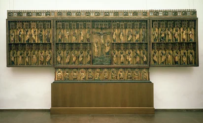 ハンブルグの聖ペテロ教会の高祭壇、グラボワー祭壇、1383年（tempera ond panel）