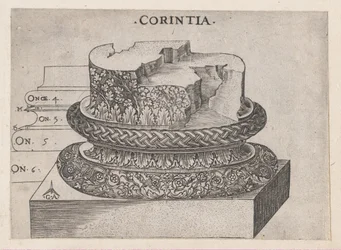 Speculum Romanae Magnificentiae:コリント式台座、約1537年、約1537年