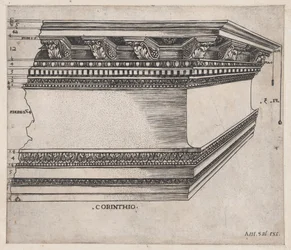 Speculum Romanae Magnificentiae:コリント式エンタブラチャー 1535年頃 1535年頃