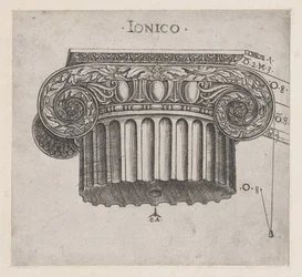 Speculum Romanae Magnificentiae：1537年頃に作られたイオニア式の大文字。