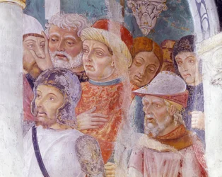 Itália, região de Piemonte, província de Alexandria, afresco na capela da Basílica de Santa Maria Assunta