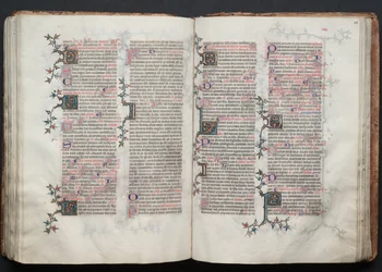 ゴータ・ミサールFol.115v、テキスト、1375年頃。
