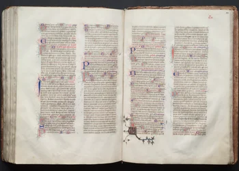 ゴータ・ミサールFol.143r、テキスト、1375年頃。