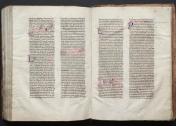 ゴータ・ミサールFol.151r、テキスト、1375年頃。