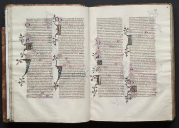 ゴータ・ミサールFol.28r、テキスト、1375年頃。