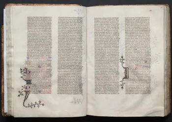 ゴータ・ミサールFol.36r、テキスト、1375年頃。