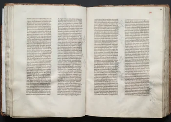 ゴータ・ミサールFol.45r、テキスト、1375年頃。