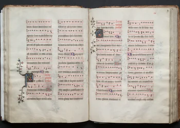 ゴータ・ミサールFol.59r、テキスト、1375年頃。