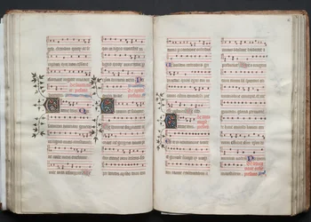 ゴータ・ミサールFol.59v、テキスト、1375年頃。
