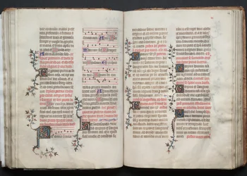 ゴータ・ミサールFol.68r、テキスト、1375年頃。