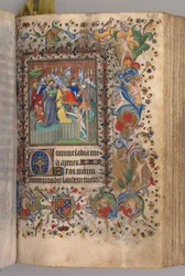 チャールズザノーブル、ナヴァール王1361-1425の時間：fol。 144r、キリストの裏切り、c。 1405年。