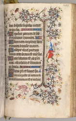 チャールズザノーブル、ナヴァール王1361-1425の時間：fol。 196r、テキスト、c。 1405年。