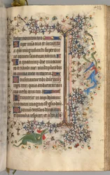 チャールズザノーブル、ナヴァール王1361-1425の時間：fol。 206r、テキスト、c。 1405年。
