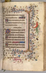 チャールズザノーブル、ナヴァール王1361-1425の時間：fol。 219r、テキスト、c。 1405年。