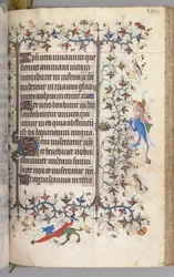 チャールズザノーブル、ナヴァール王1361-1425の時間：fol。 245r、テキスト、c。 1405年。