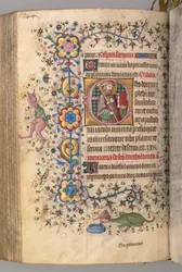 チャールズザノーブル、ナヴァール王1361-1425の時間：fol。 266v、セントジェームズ、c。 1405年。