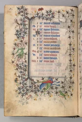チャールズザノーブル、ナヴァール王1361-1425の時間：fol。 2v、2月、c。 1405年。