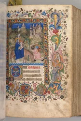 チャールズザノーブル、ナヴァール王1361-1425の時間：fol。 88r、エジプトヴェスパーズへの飛行、c。 1