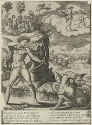 Apollo Slaying Python、The History of Apollo and Daphne のプレート 1