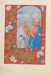 スペイン女王イザベラ女王の時間：フォル。 173v、Saints Peter＆Paul、c。 1500。