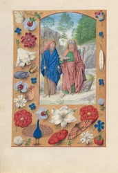 女王イザベラカトリック、スペイン女王の時間：フォル。 175v、Saints Philip＆James、c。 1500。