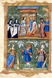 フランス国立図書館 Fr5750 f40 - フランス王妃クロード夫人の聖別、戴冠および入城