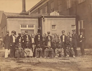 [日本大使館、ネイビーヤード、ワシントンDC]、1860年。