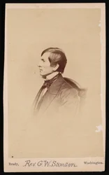 ジョージ・ホワイトフィールド・サムソン牧師の肖像、1819～1896年、1896年以前。