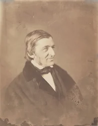 ラルフ・ウォルドー・エマーソン、1856年頃。