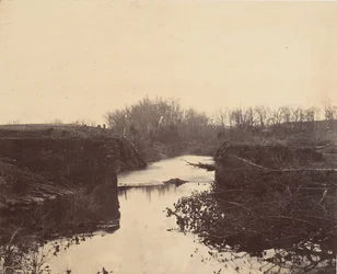 石橋の廃墟-1862年のブルラン。