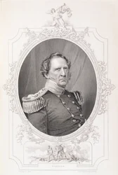 Winfield Scott（1786-1866）from &39;The History of the United States&39;、Vol。 II、チャールズマッカイ、チャールズホールによってダゲロタイプから彫刻