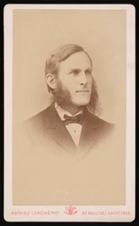 サミュエル・ハバード・スカダー（Samuel Hubbard Scudder）1837-1911年、1871年頃の肖像。