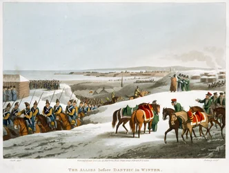 冬のダンチク前の連合軍」1818年