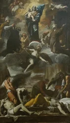 Esboço do afresco votivo para a praga de 1656