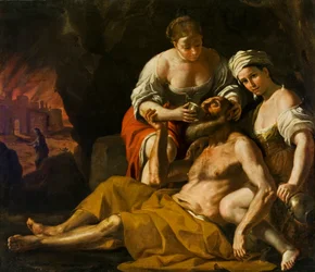 ロトと彼の娘達、およそ1675- 1680年。