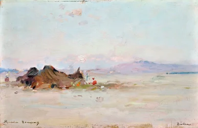 砂漠のキャンプ、ビスクラ（アルジェリア