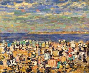 サンマロのビーチ、c。 1907