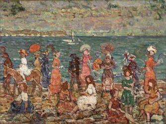 海辺 1913年頃 油彩・キャンバス