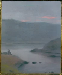 風景（キャンバスに描く）