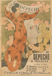 新聞LaDépêchede Toulouse、1892年のポスター。