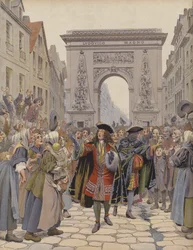 1709年の冬の騒動を静めるボフラー