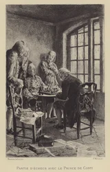 コンティの王子とのチェスの試合（グラビア