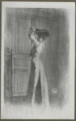 ファッショナブルな女性、c。 1900。
