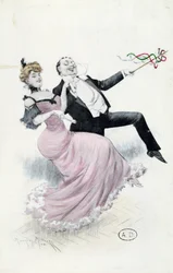 生きる喜び、はがきc.1900（カラーリソ）