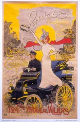自動車のコーチワークを宣伝するポスター（1899年
