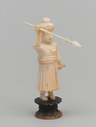 黒のポーン、チェス駒、インド、1820年頃