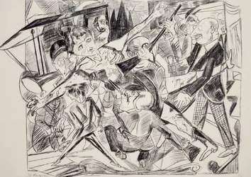 殉教、Max Beckmann (1884-1950) 作、彫刻。 20世紀ドイツ。